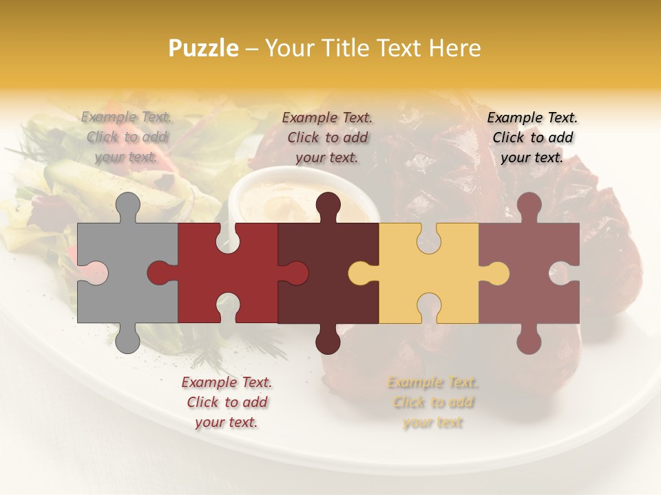 Sausage Dine Nutrition PowerPoint Template