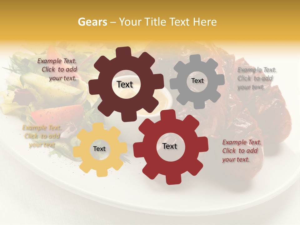 Sausage Dine Nutrition PowerPoint Template