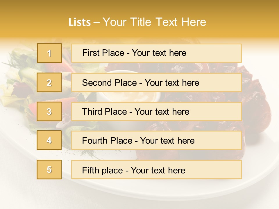 Sausage Dine Nutrition PowerPoint Template