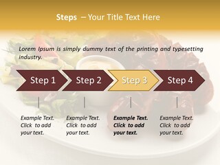 Sausage Dine Nutrition PowerPoint Template