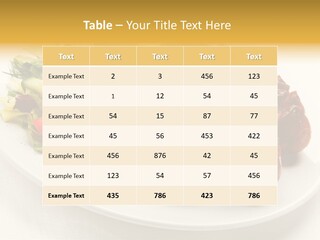 Sausage Dine Nutrition PowerPoint Template