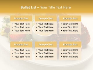 Sausage Dine Nutrition PowerPoint Template