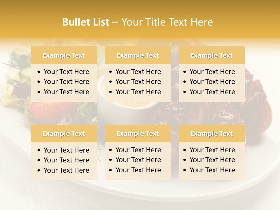 Sausage Dine Nutrition PowerPoint Template