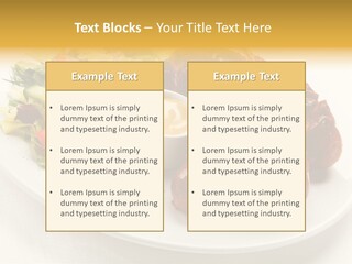 Sausage Dine Nutrition PowerPoint Template