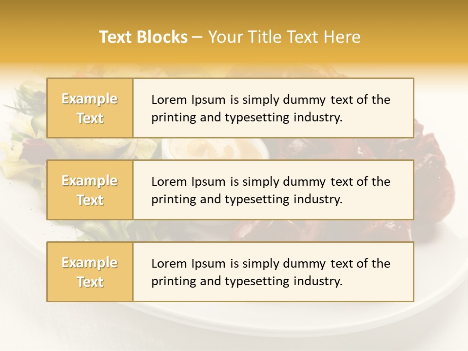 Sausage Dine Nutrition PowerPoint Template