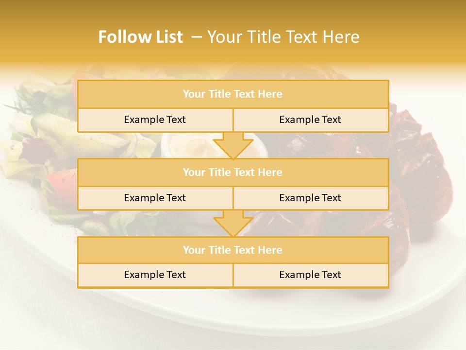 Sausage Dine Nutrition PowerPoint Template