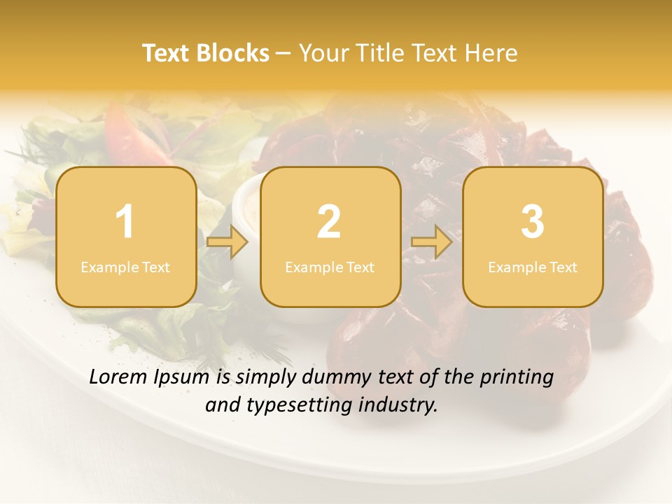 Sausage Dine Nutrition PowerPoint Template
