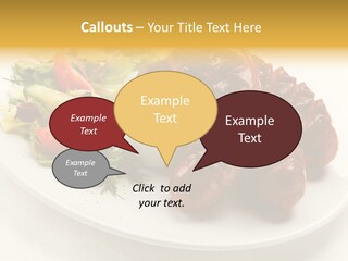 Sausage Dine Nutrition PowerPoint Template