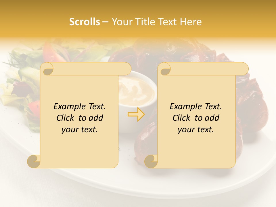 Sausage Dine Nutrition PowerPoint Template
