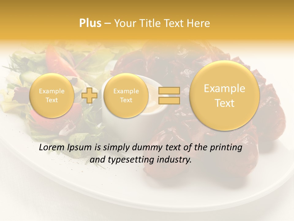 Sausage Dine Nutrition PowerPoint Template