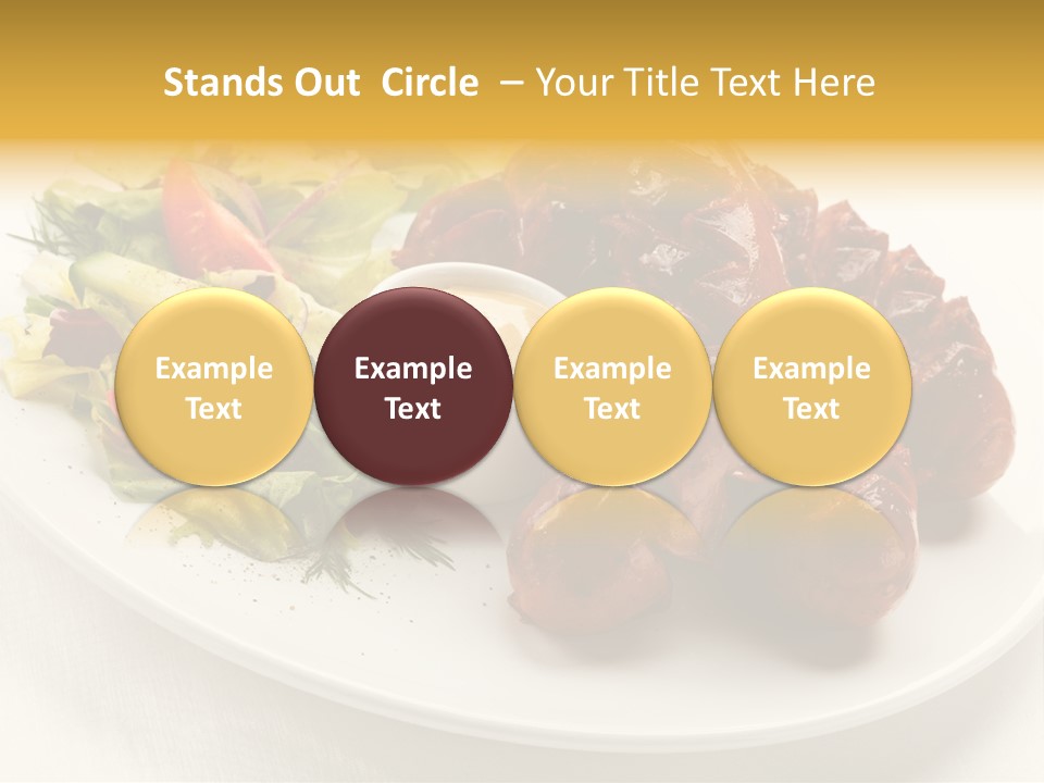 Sausage Dine Nutrition PowerPoint Template