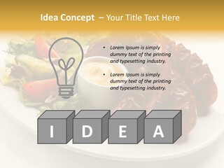 Sausage Dine Nutrition PowerPoint Template