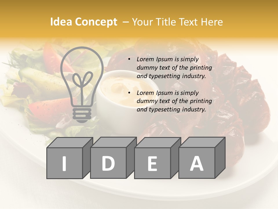 Sausage Dine Nutrition PowerPoint Template