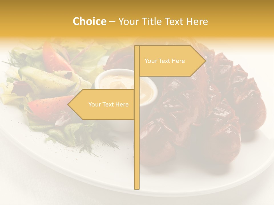 Sausage Dine Nutrition PowerPoint Template
