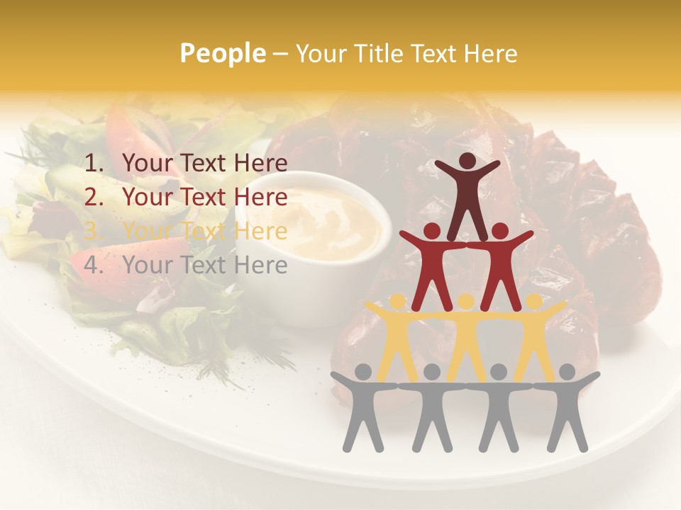 Sausage Dine Nutrition PowerPoint Template