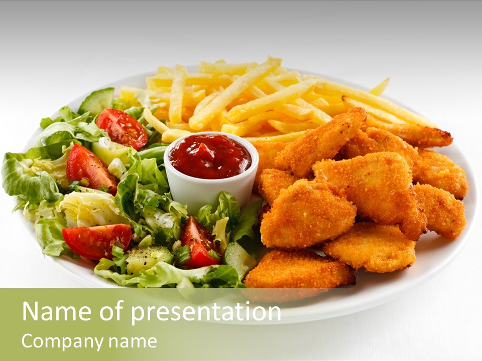 Chop Grilled Food PowerPoint Template