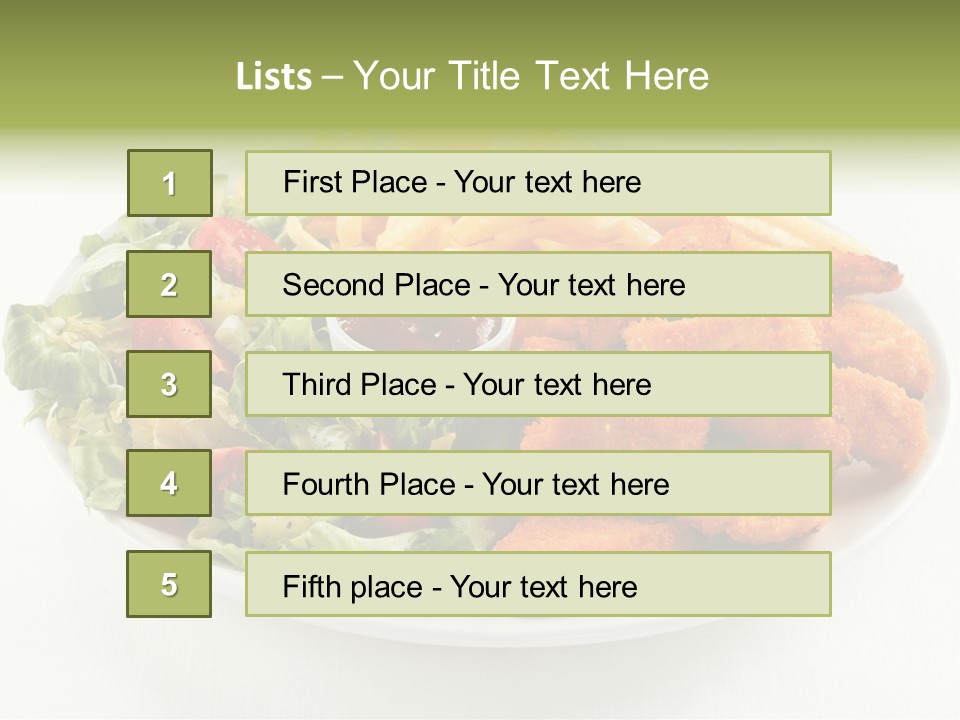 Chop Grilled Food PowerPoint Template