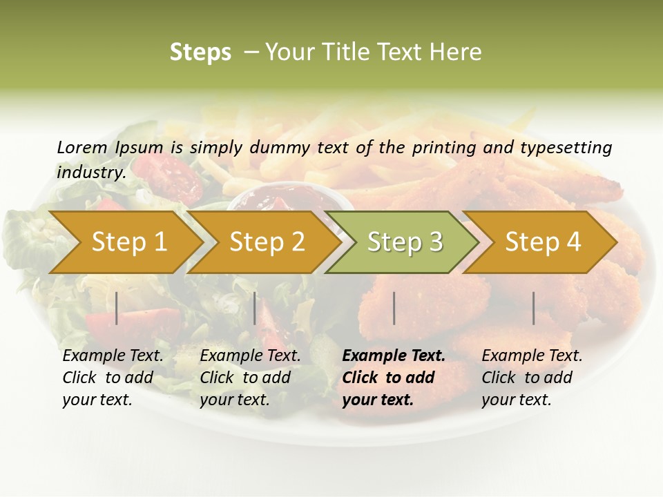 Chop Grilled Food PowerPoint Template