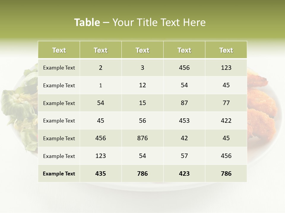 Chop Grilled Food PowerPoint Template