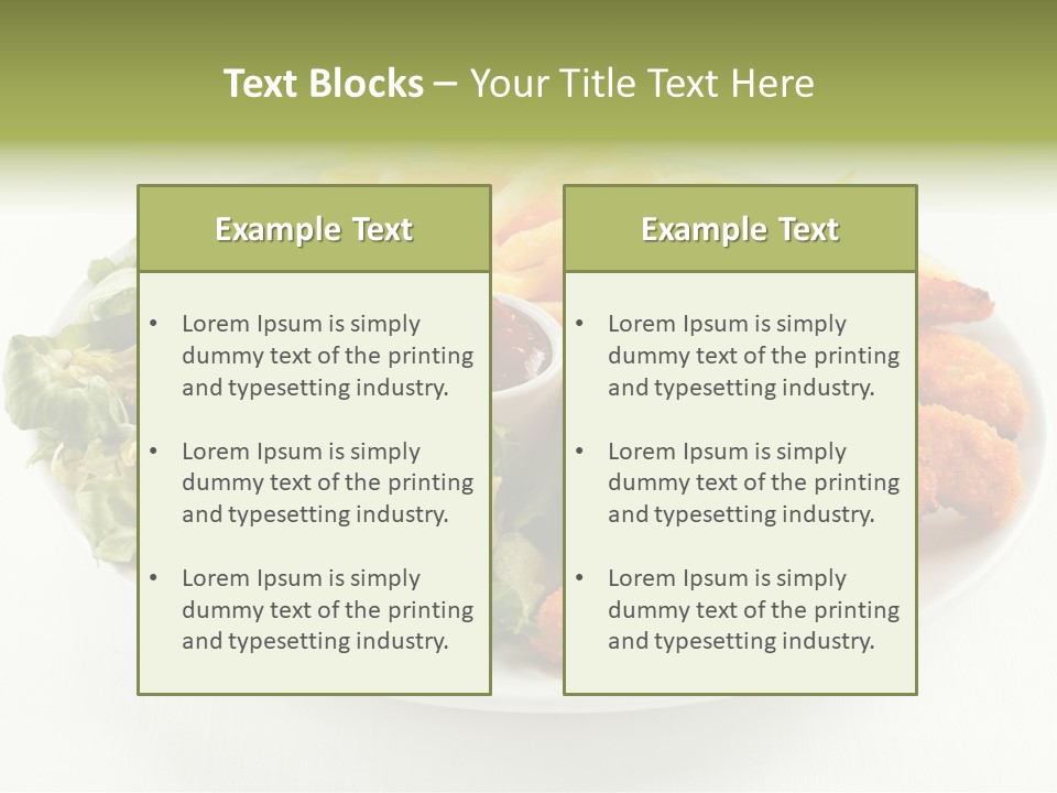 Chop Grilled Food PowerPoint Template
