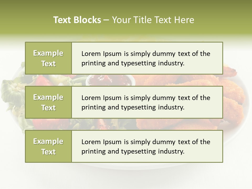 Chop Grilled Food PowerPoint Template