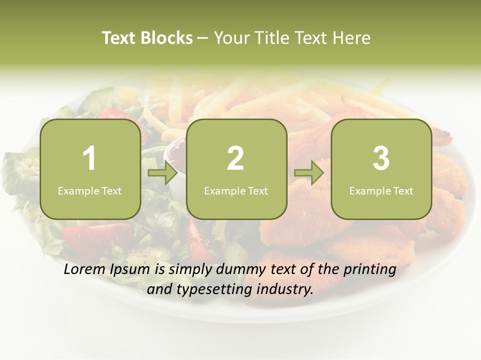 Chop Grilled Food PowerPoint Template