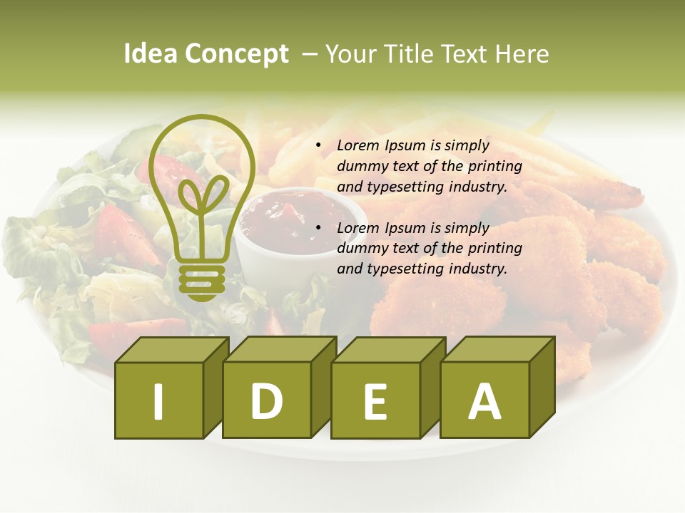 Chop Grilled Food PowerPoint Template