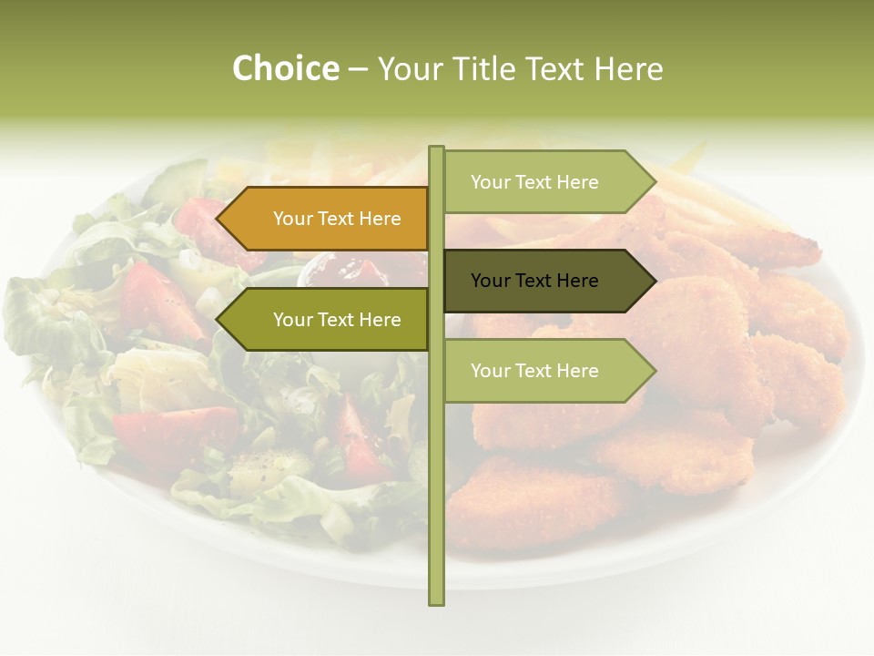 Chop Grilled Food PowerPoint Template