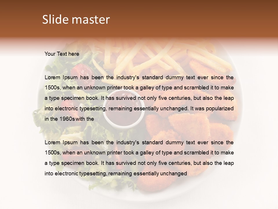 Restaurant Portion Potato PowerPoint Template