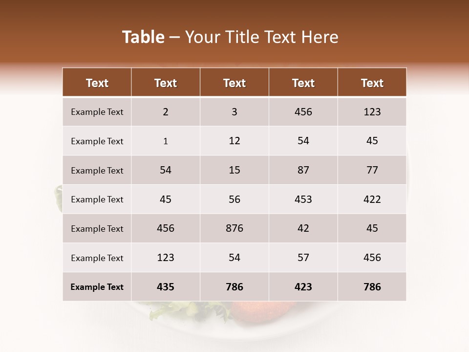Restaurant Portion Potato PowerPoint Template