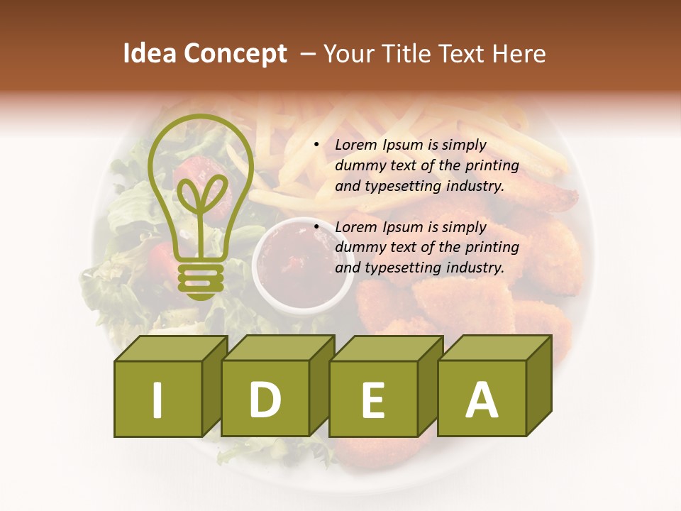 Restaurant Portion Potato PowerPoint Template