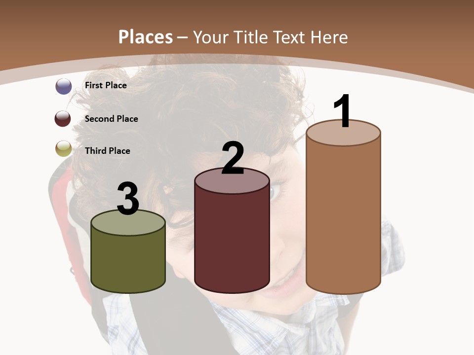 Background Kid Angle PowerPoint Template
