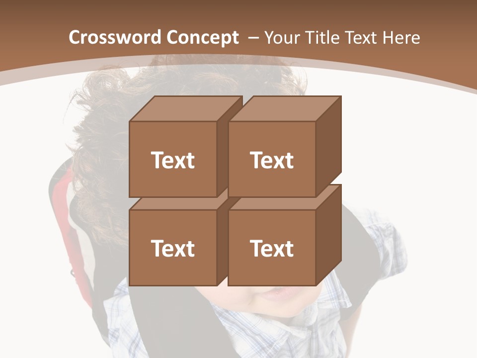 Background Kid Angle PowerPoint Template