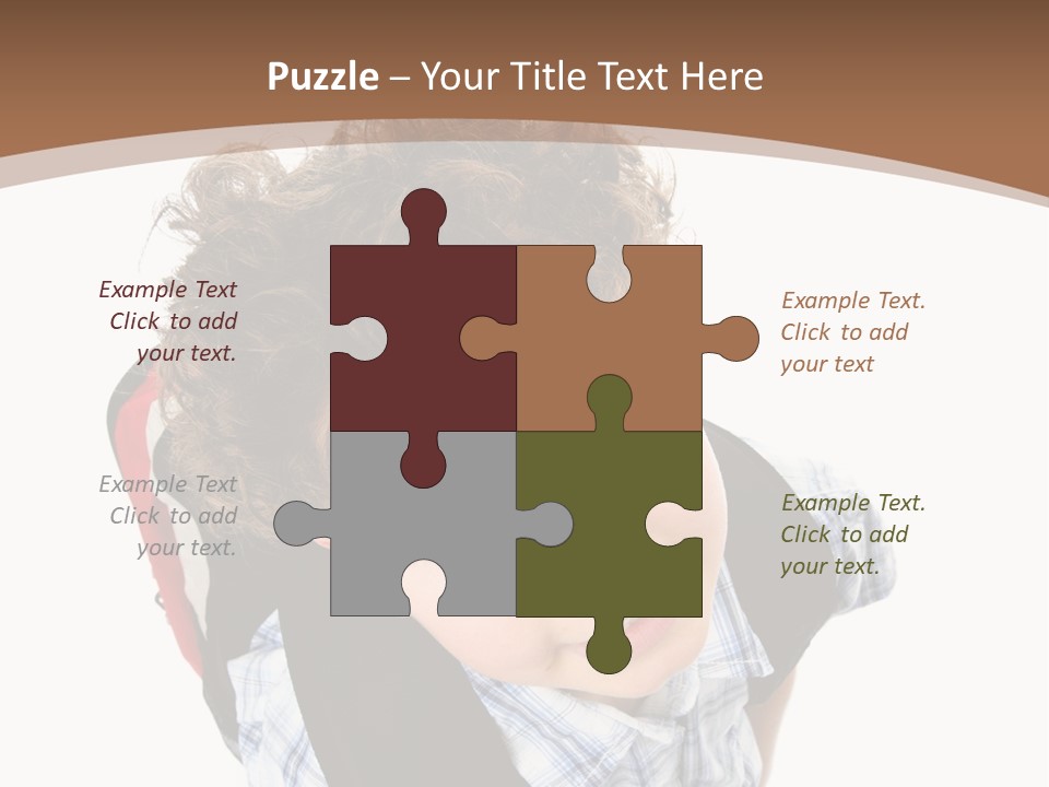 Background Kid Angle PowerPoint Template