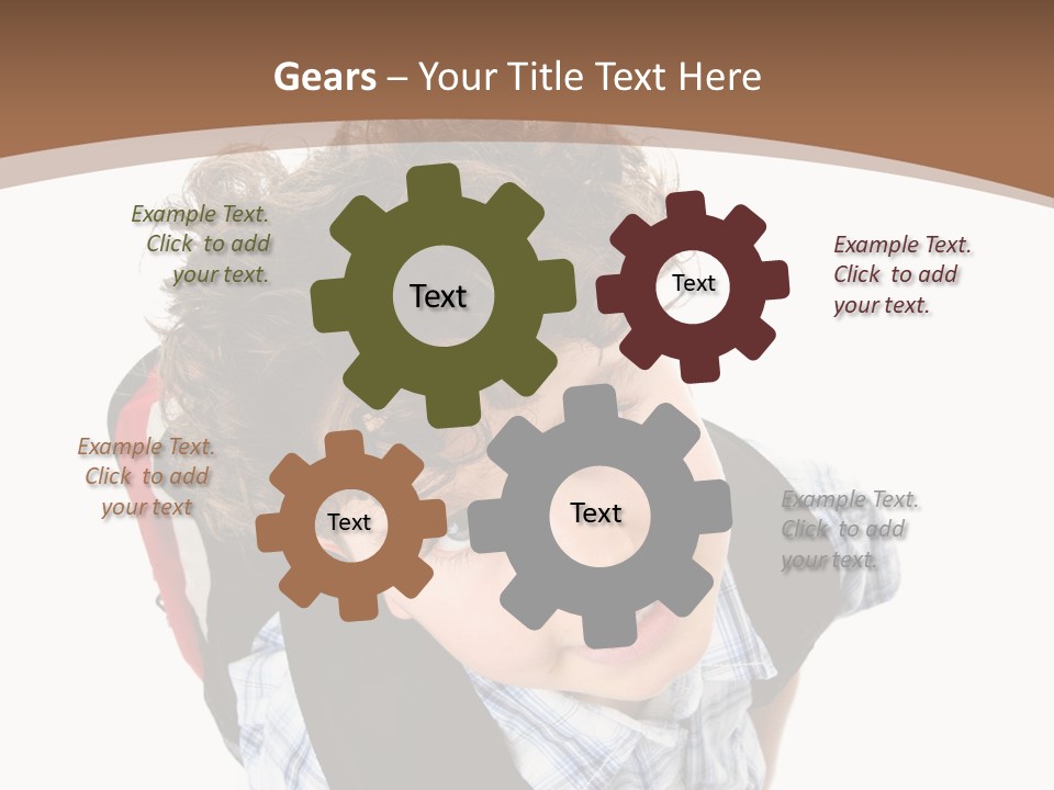 Background Kid Angle PowerPoint Template