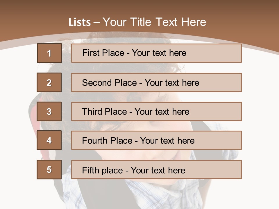 Background Kid Angle PowerPoint Template