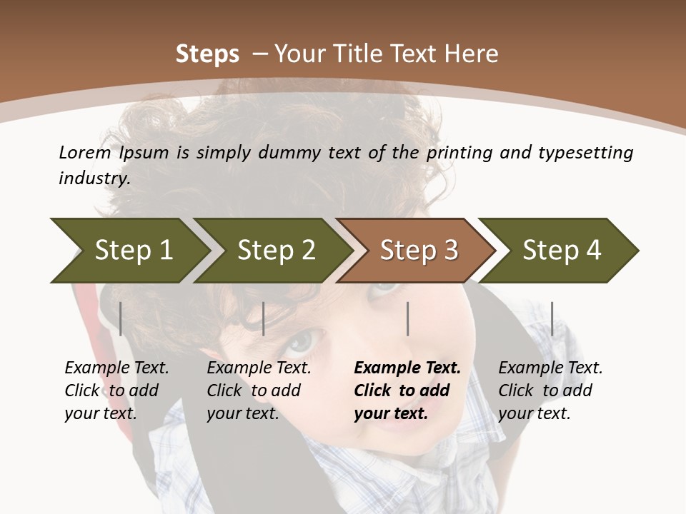 Background Kid Angle PowerPoint Template