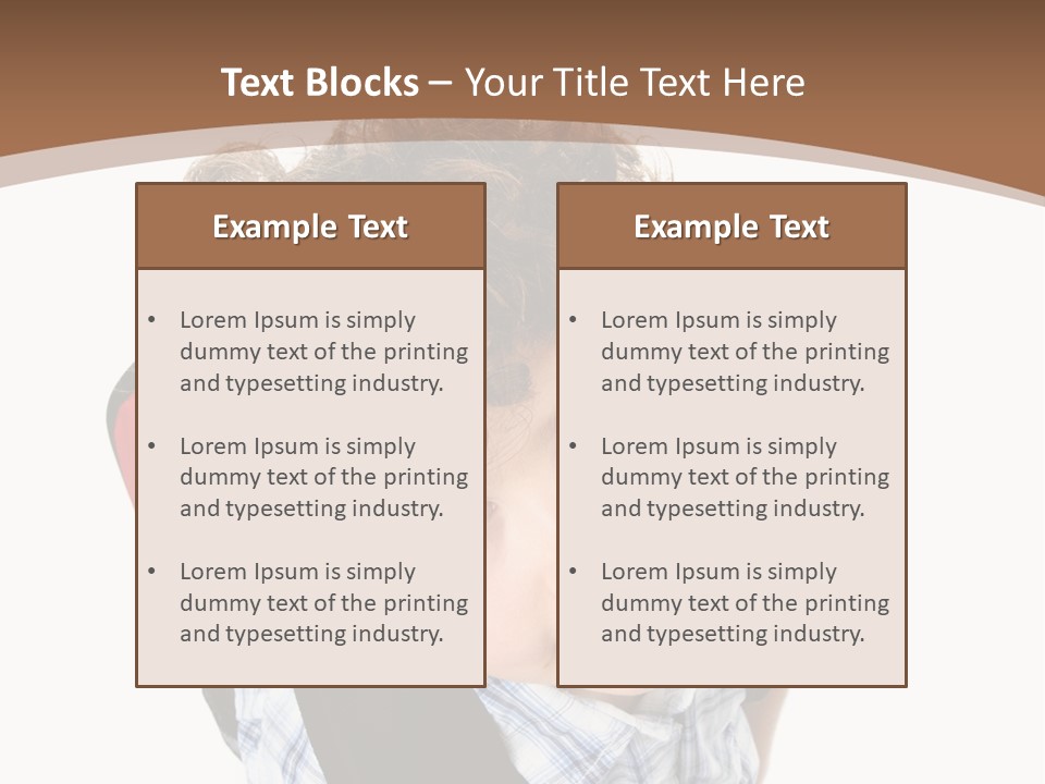 Background Kid Angle PowerPoint Template
