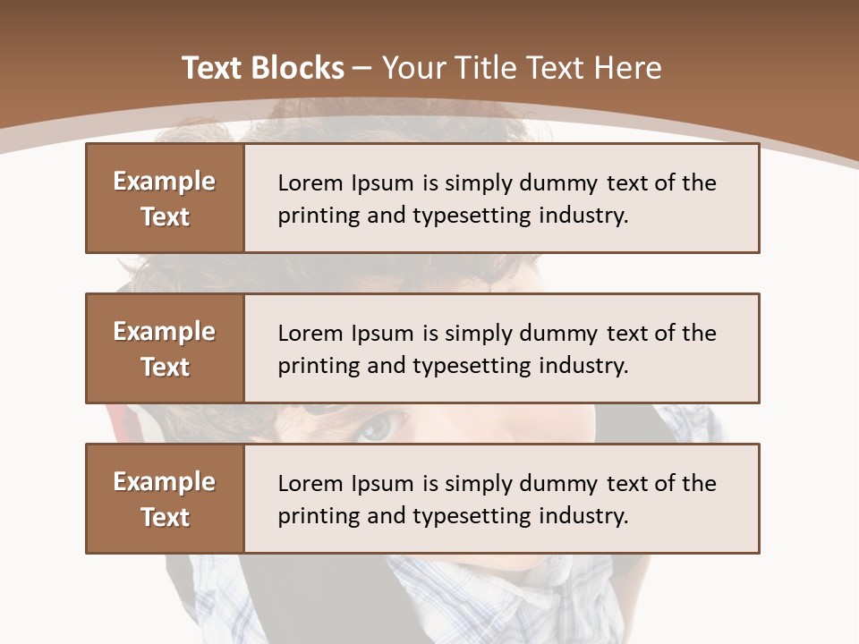 Background Kid Angle PowerPoint Template