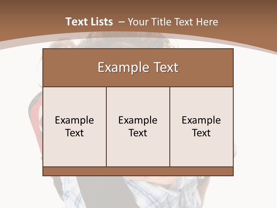 Background Kid Angle PowerPoint Template