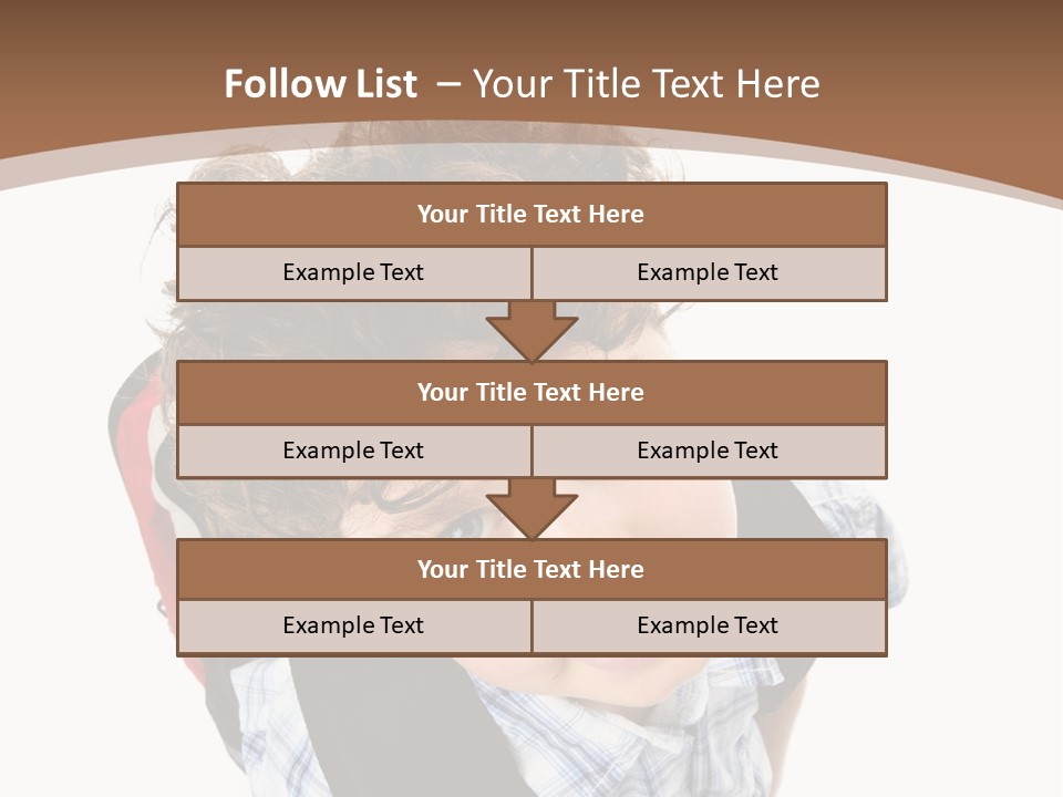 Background Kid Angle PowerPoint Template