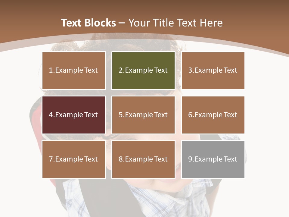 Background Kid Angle PowerPoint Template