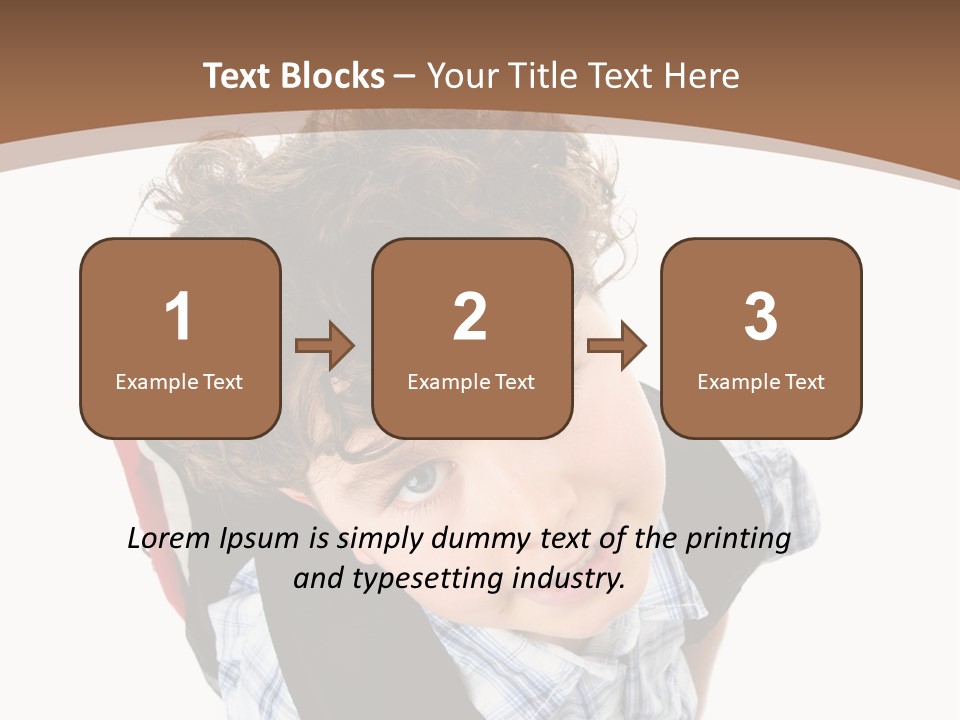 Background Kid Angle PowerPoint Template