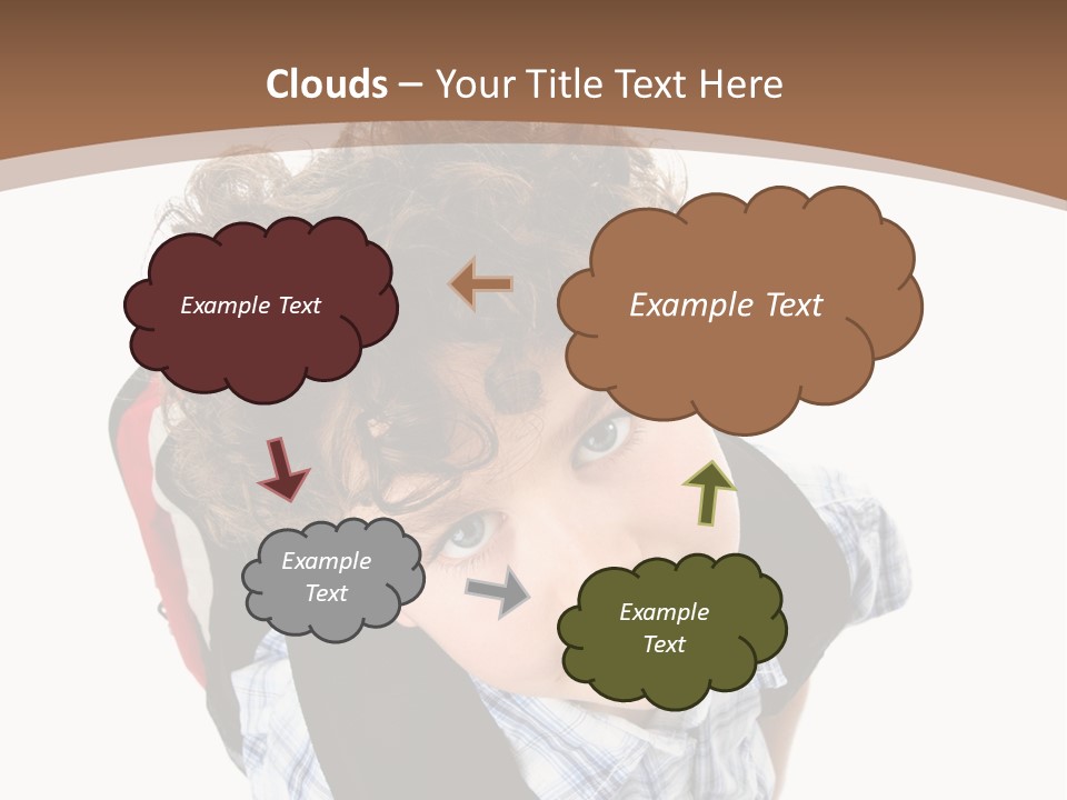 Background Kid Angle PowerPoint Template