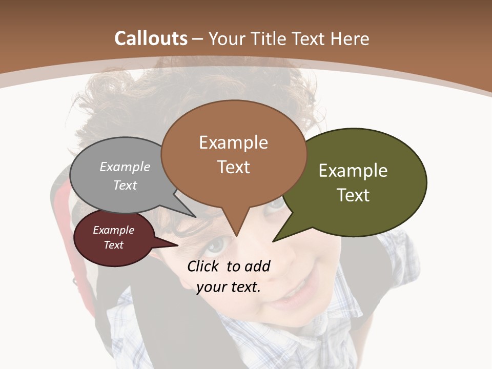 Background Kid Angle PowerPoint Template