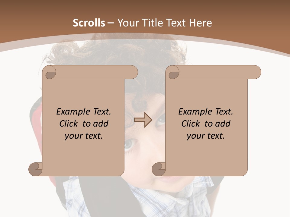 Background Kid Angle PowerPoint Template