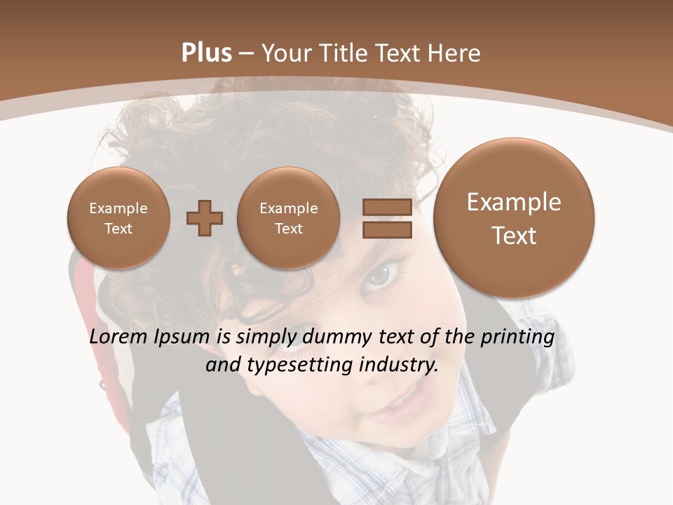 Background Kid Angle PowerPoint Template
