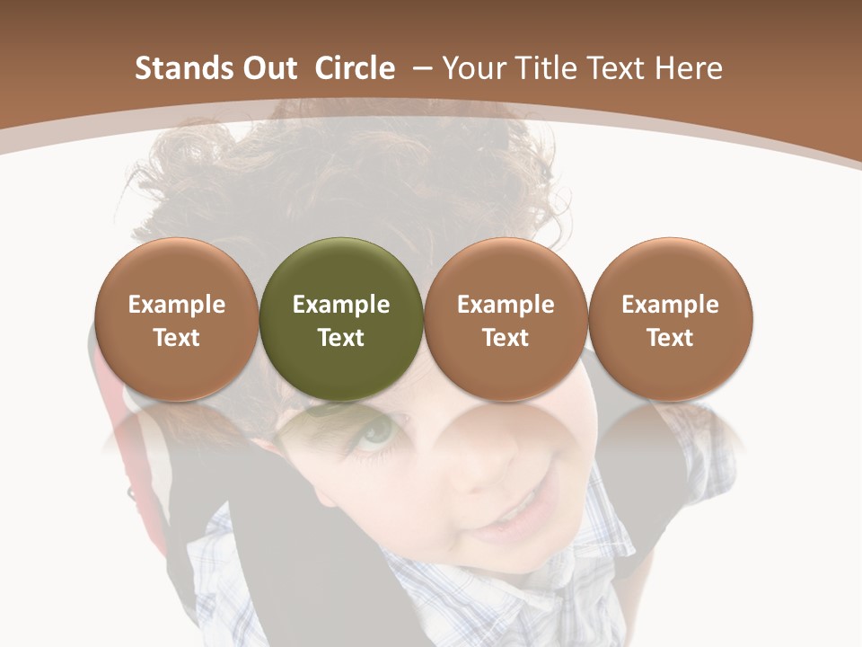 Background Kid Angle PowerPoint Template