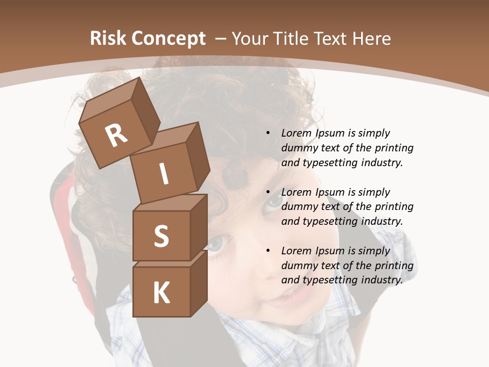 Background Kid Angle PowerPoint Template