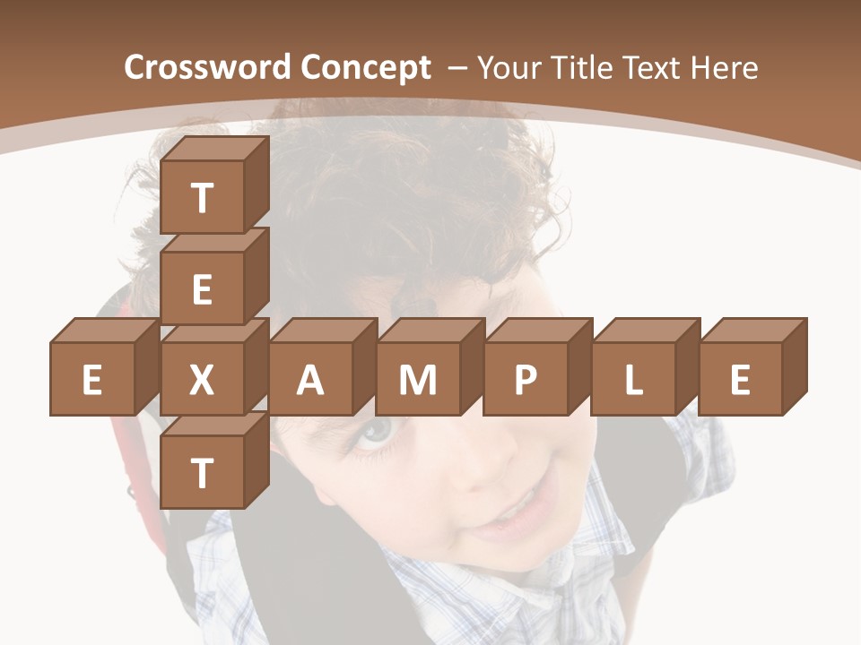 Background Kid Angle PowerPoint Template